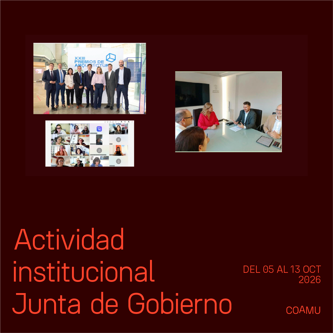 ACTIVIDAD INSTITUCIONAL JUNTA DE GOBIERNO 06 AL 12 DE OCTUBRE 2026