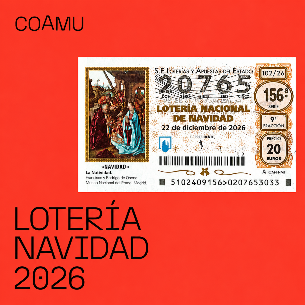 LOTER�A DE NAVIDAD COAMU 2026