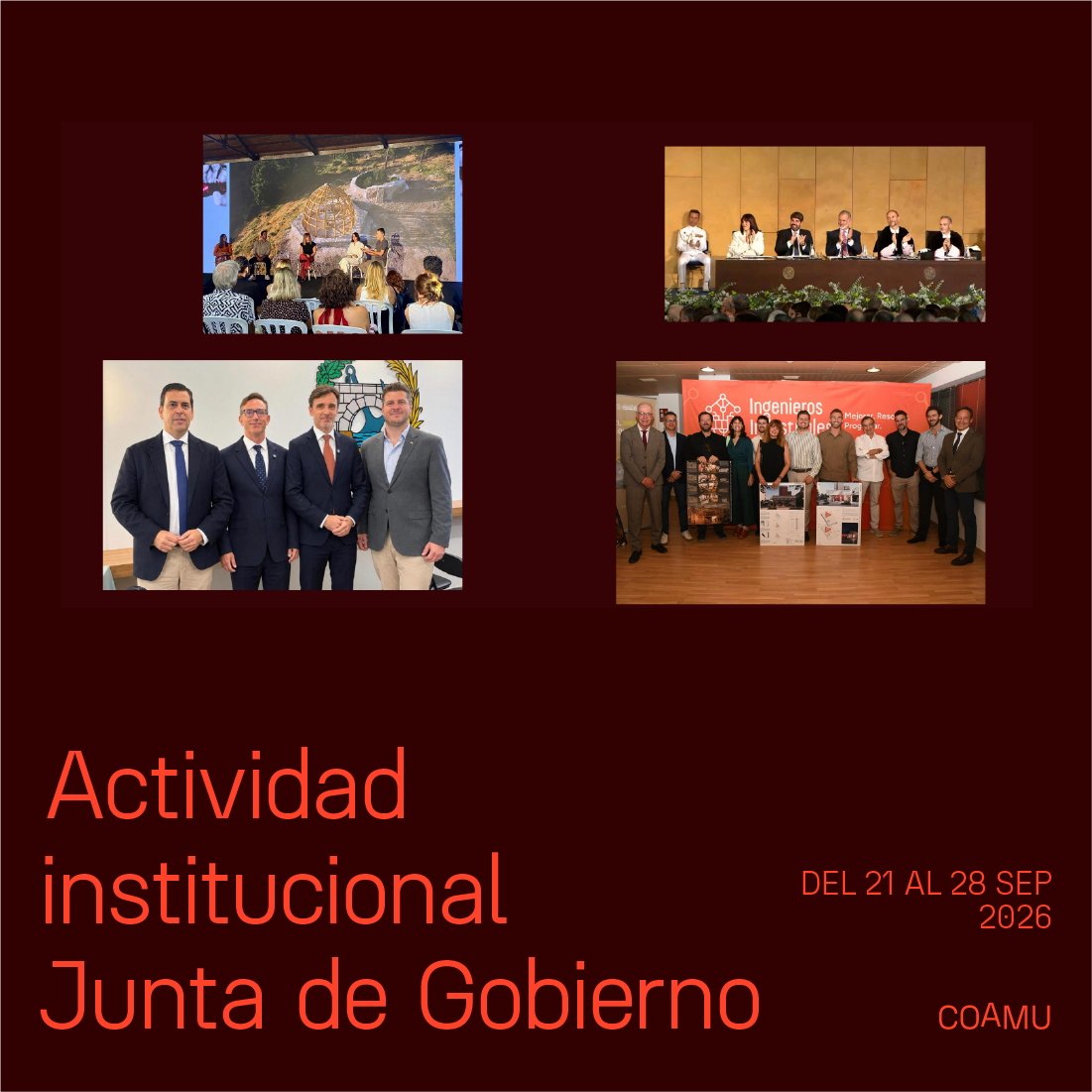 Actividad institucional junta de gobierno 22 al 28 de septiembre 2026