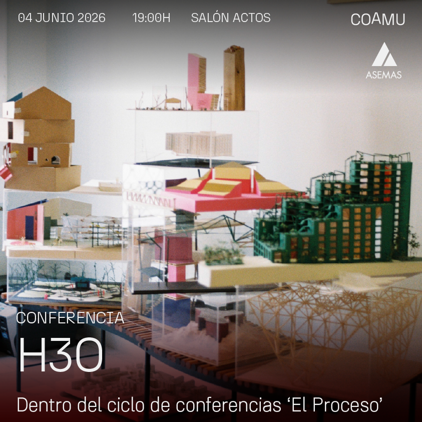 CONFERENCIA H3O ARCHITECTS // 4 JUNIO 2026 // 19:00H