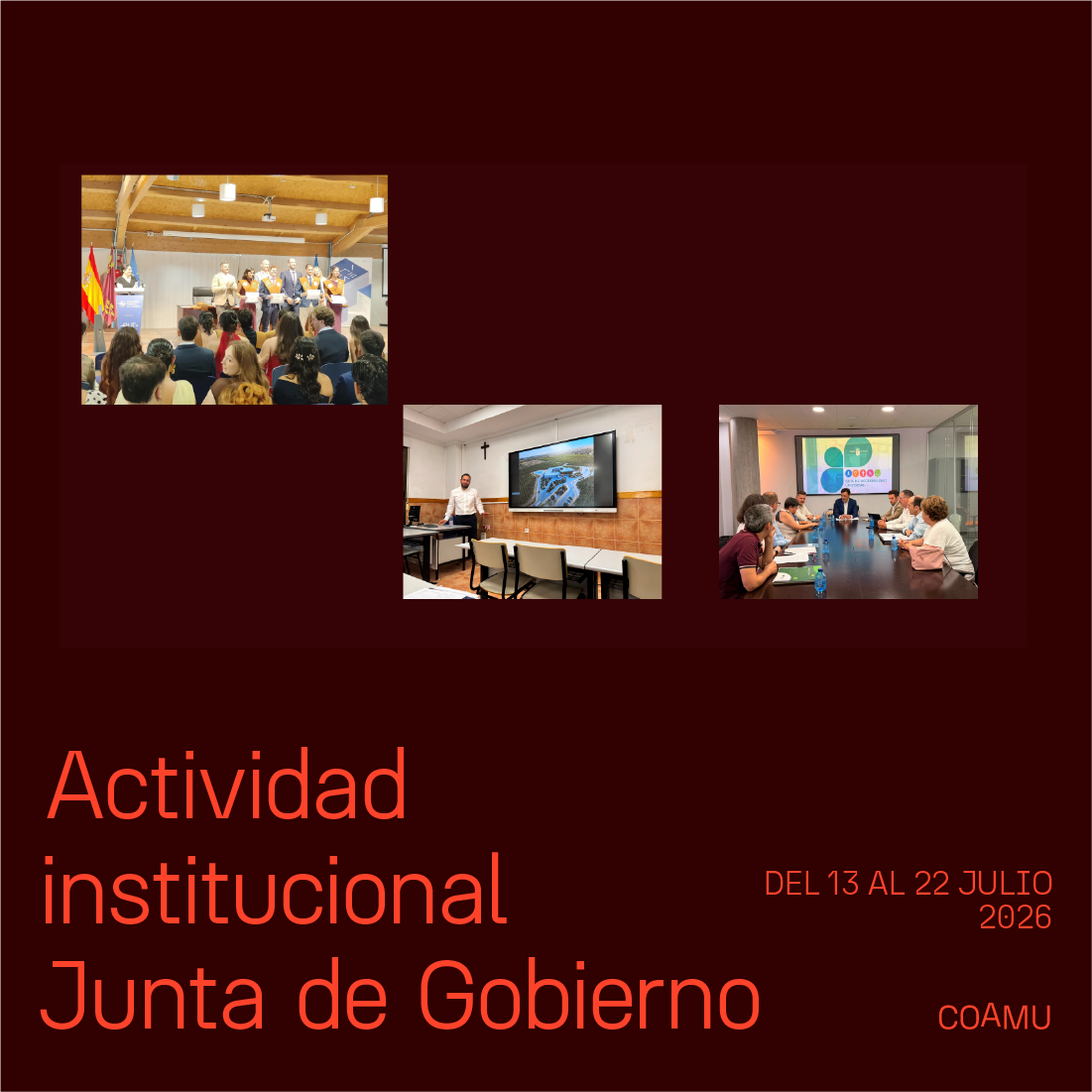 ACTIVIDAD INSTITUCIONAL JUNTA DE GOBIERNO 13 AL 20 DE JULIO 2026