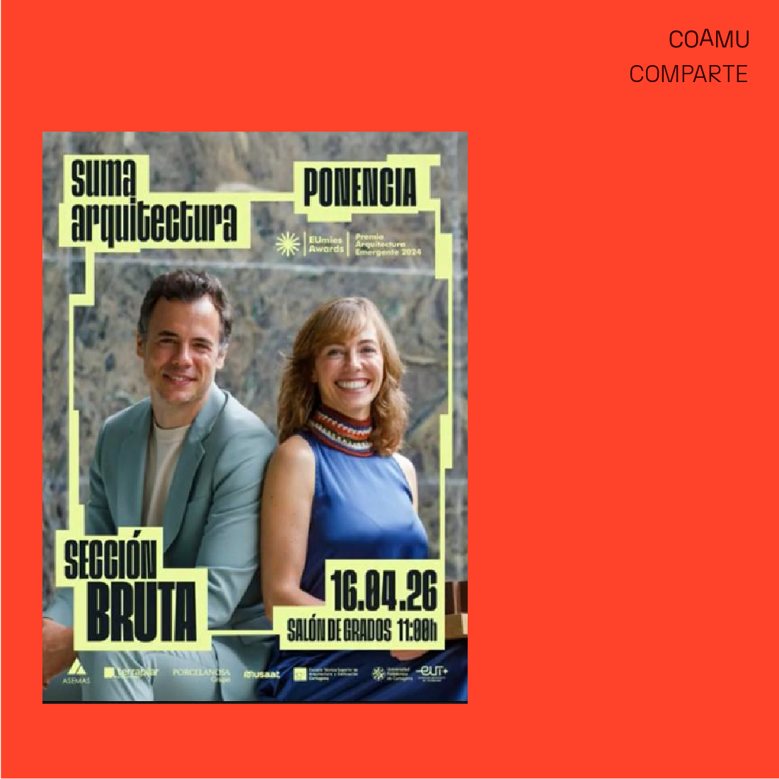  CONFERENCIA SUMA ARQUITECTURA: DISE�O ECOSIST�MICO.- ACTIVIDADES CULTURALES ETSAE.- CICLO CULTURLA BRUTA/